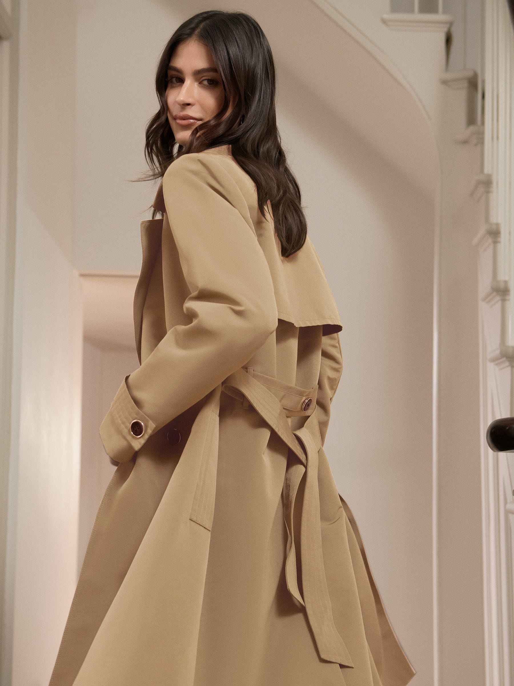 Lucy belted coat top