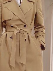 Lipsy Camel Classic Belted Trench Coat - Image 3 of 4