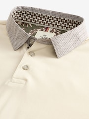 Светло-бежевый - Рубашка-поло с коротким рукавом Smart Collar - Image 6 of 7