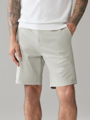 Light Green Straight Fit Stretch Chinos Shorts - Image 1 of 4