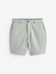Light Green Slim Fit Stretch Chinos Shorts - Image 5 of 8