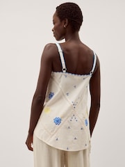 Monsoon Cream Sophie Sleeveless Embroidered Top - Image 3 of 4