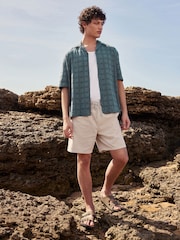 Ecru 100% Cotton Corduroy Dock Shorts - Image 2 of 7