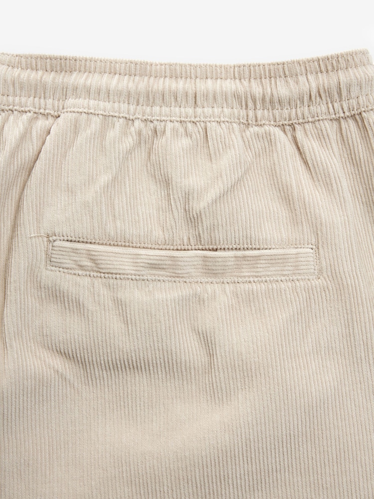 Ecru 100% Cotton Corduroy Dock Shorts - Image 7 of 7