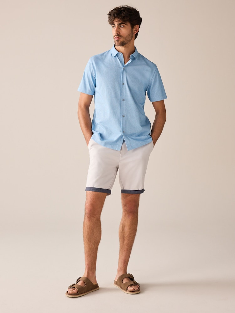 Light Grey Premium Belted Chinos - Image 2 of 9