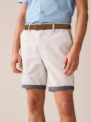Light Grey Premium Belted Chinos - Image 3 of 9