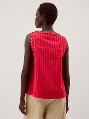 Monsoon Pink Fifi Sleeveless Stripe Top - Image 3 of 4