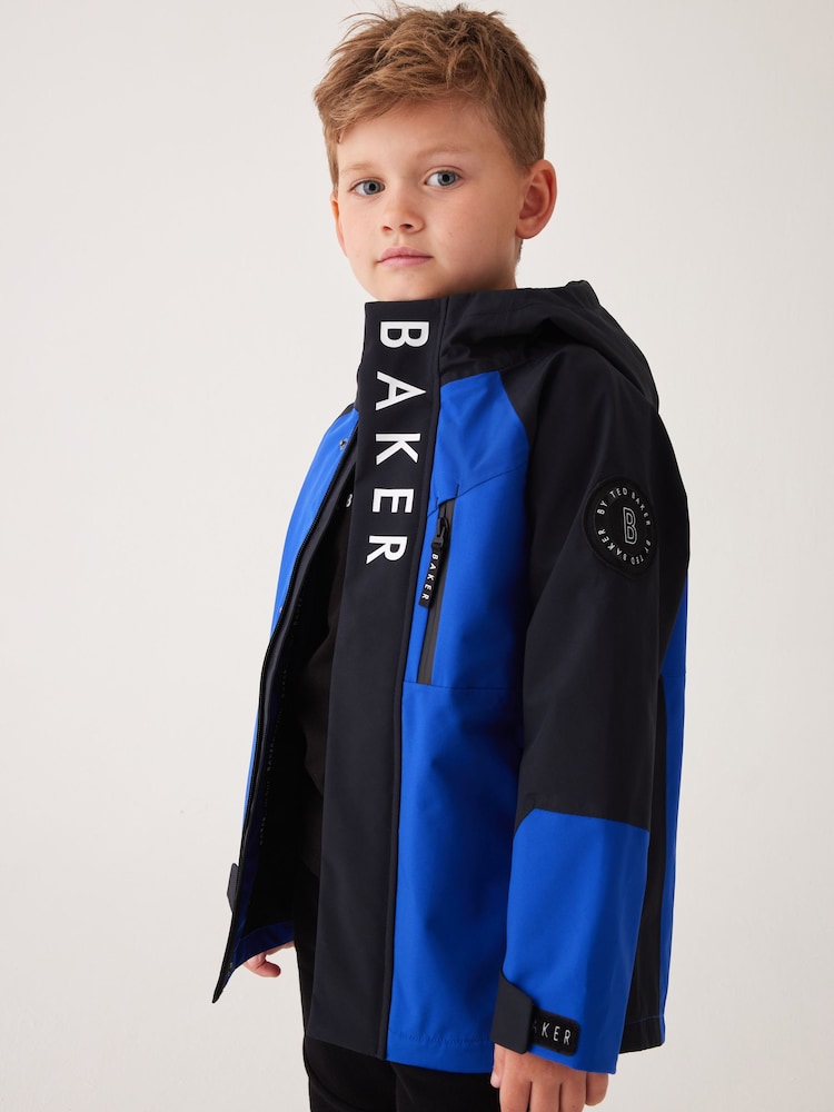 Baker by Ted Baker Shower Resistant Colourblock Rain Jacket - Image 1 of 16