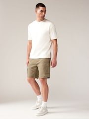 Navy Chino/Stone Cargo 100% Cotton Cargo Shorts 2 Pack - Image 1 of 8