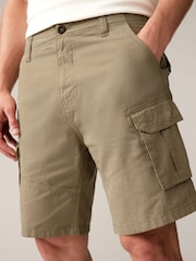 Navy Chino/Stone Cargo 100% Cotton Cargo Shorts 2 Pack - Image 3 of 8