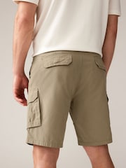 Navy Chino/Stone Cargo 100% Cotton Cargo Shorts 2 Pack - Image 4 of 8