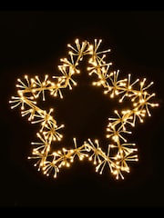 Premier Decorations Ltd Warm White 60cm Star Cluster with 240 LEDs Christmas Lights - Image 1 of 1