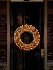 Premier Decorations Ltd White Warm 45cm Pre Lit Christmas Wreath with 600 LEDs - Image 1 of 2