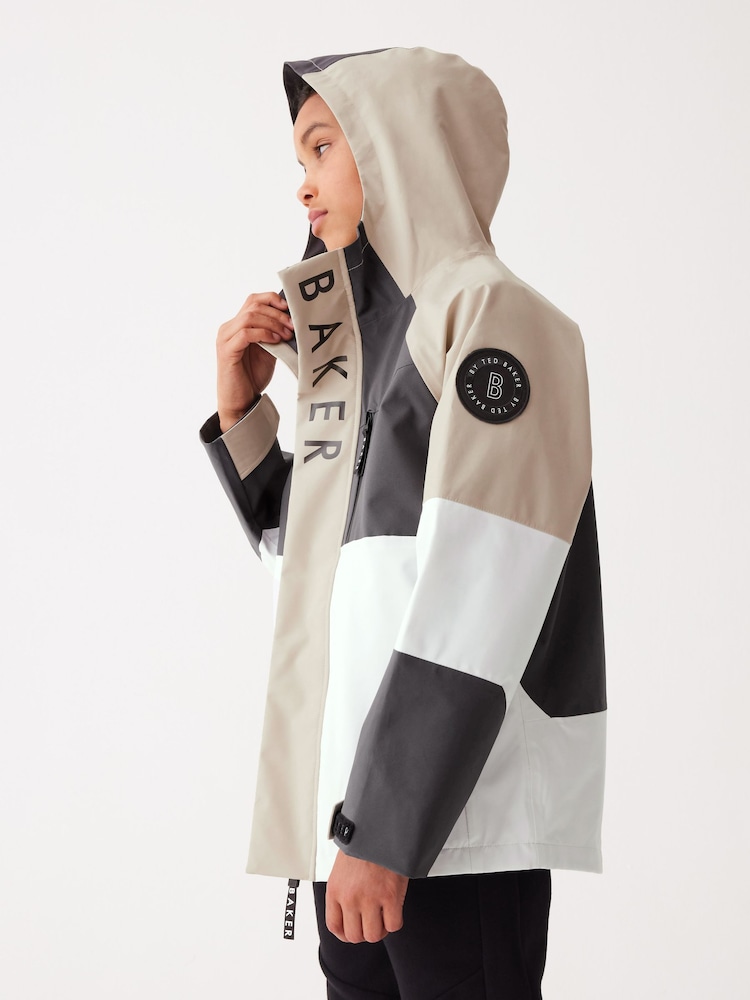 Baker by Ted Baker Shower Resistant Colourblock Rain Jacket - Image 1 of 1