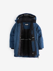 Baker by Ted Baker Shower Resistant Longline Padded Coat - Image 12 of 18