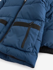 Baker by Ted Baker Shower Resistant Longline Padded Coat - Image 15 of 18