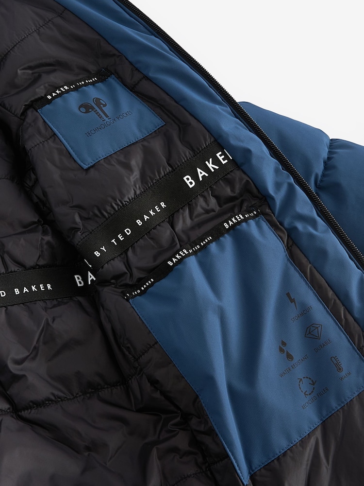 Baker by Ted Baker Shower Resistant Longline Padded Coat - Image 18 of 18