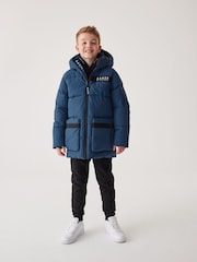 Baker by Ted Baker Shower Resistant Longline Padded Coat - Image 2 of 18