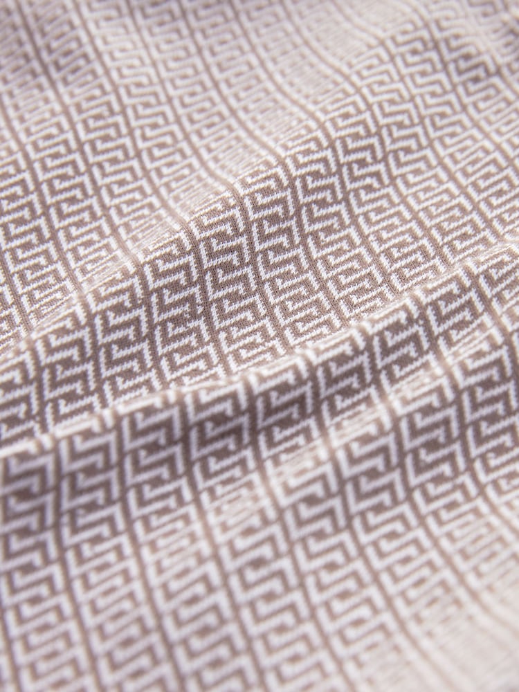 Dark Stone Geo Printed 100% Cotton Jersey Shorts - Image 11 of 11 Dark Stone Geo Printed 100% Cotton Jersey Shorts - Image 11 of 11