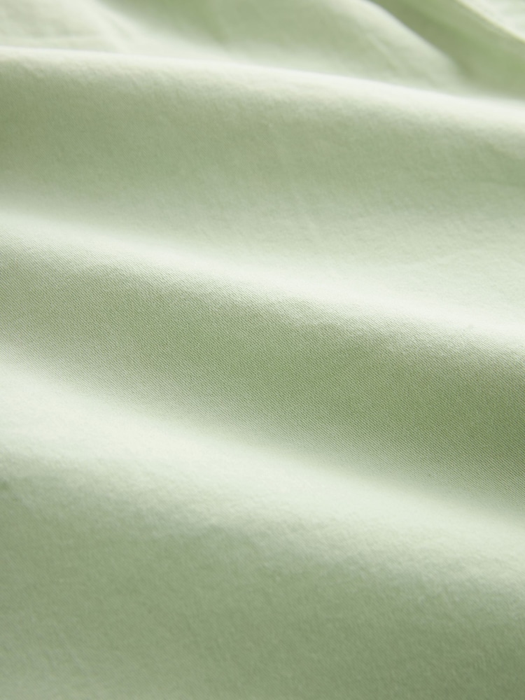 Lime Green Washed Cotton Elasticated Waist Shorts - Image 9 of 9