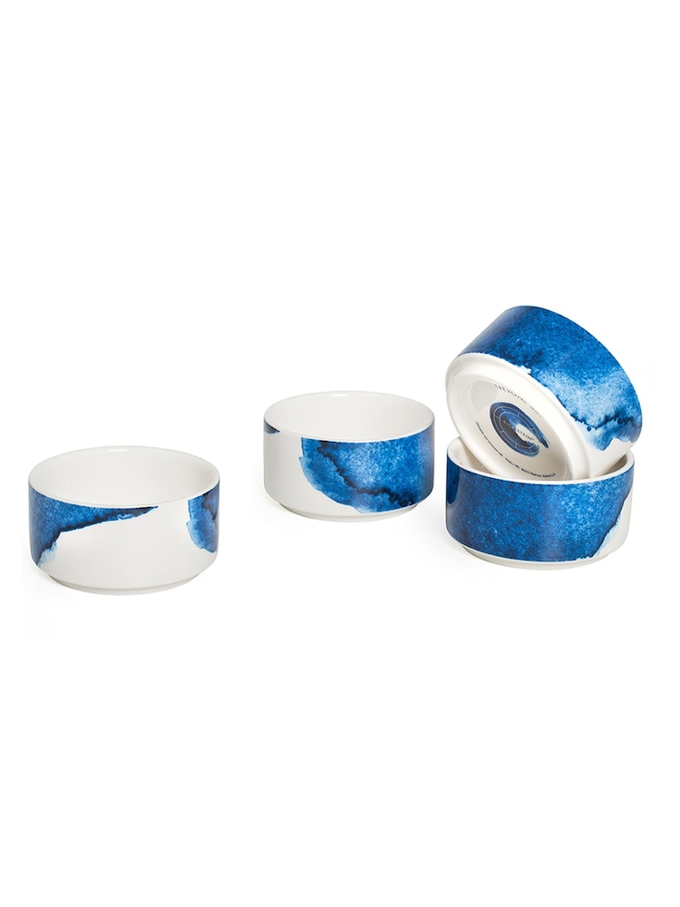 Rick Stein Blue Coves Of Cornwall Ramekin Set - Image 1 of 5 Rick Stein Blue Coves Of Cornwall Ramekin Set - Image 1 of 5