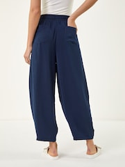 Roman Blue Air Flow Barrel Trousers - Image 2 of 4