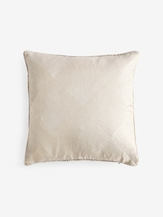 Lipsy Silver Satin Geo Cushion - Image 4 of 5