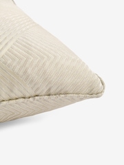 Lipsy Silver Satin Geo Cushion - Image 5 of 5