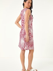 Червоний - Roman Petite Buttoned Shift Dress - Image 3 of 5