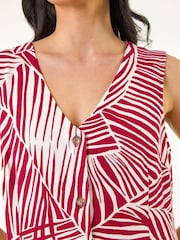 Червоний - Roman Petite Buttoned Shift Dress - Image 5 of 5