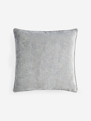 Lipsy Grey Abstract Velvet Cushion - Image 4 of 6