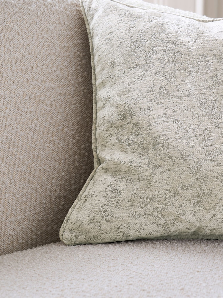 Lipsy Oyster Abstract Velvet Cushion - Image 2 of 5