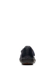 Clarks Blue Leather Un Loop Strap Shoes - Image 6 of 7