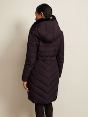 Phase Eight Purple Petite Petite Bobbie Puffer Coat - Image 2 of 6