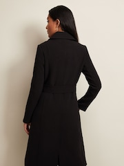 Phase Eight Black Petite Layana Smart Trench Coat - Image 2 of 6