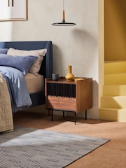 MADE.COM Dark Walnut Effect Blaze Bedside Table - Image 1 of 3