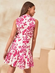Lipsy White Cheesecloth Shirt Dress (5-16yrs) - Image 3 of 4