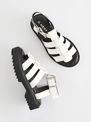 White Chunky Gladiator Sandals - Image 5 of 5