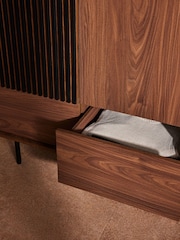 MADE.COM Dark Brown Blaze Double, 2 Drawers Wardrobe - Image 4 of 5