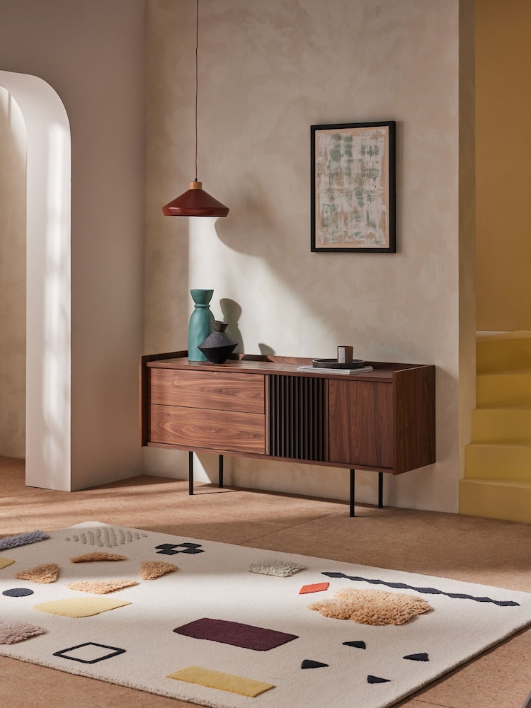 MADE.COM Dark Walnut Effect Blaze Large Sideboard - Image 1 of 3