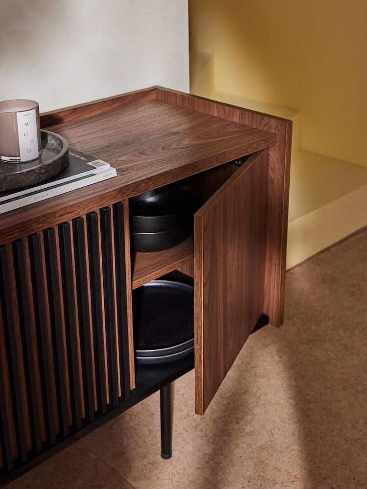 MADE.COM Dark Walnut Effect Blaze Large Sideboard - Image 2 of 3