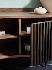 MADE.COM Dark Walnut Effect Blaze Wide Up to 50 Inch TV Unit - Image 2 of 4
