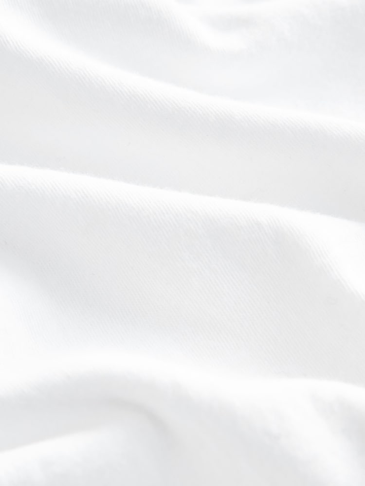 White 100% Cotton Sleeveless Drawstring Top - Image 6 of 6