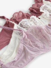 Malvenlila/Cream/Rosenrosa - Spitzen-BHs im 3er-Pack - Bild 15 von 15