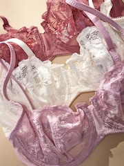 Malvenlila/Cream/Rosenrosa - Spitzen-BHs im 3er-Pack - Bild 9 von 15