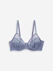 Blue/Green/White Non Pad Full Cup Lace Bras 3 Pack - Image 9 of 14