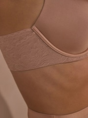 Praliné nude - Sujetador con espalda lisa y estampado floral para copas DD+ Ultimate Comfort - Imagen 4 de 6