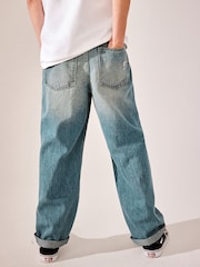 Blue Tint 100% Cotton Distress Baggy Jeans (3-16yrs) - Image 3 of 8
