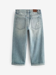Blue Tint 100% Cotton Distress Baggy Jeans (3-16yrs) - Image 6 of 8