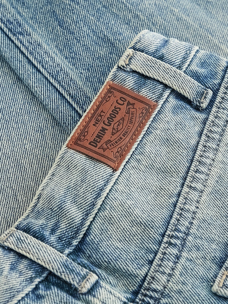 Blue Tint 100% Cotton Distress Baggy Jeans (3-16yrs) - Image 8 of 8